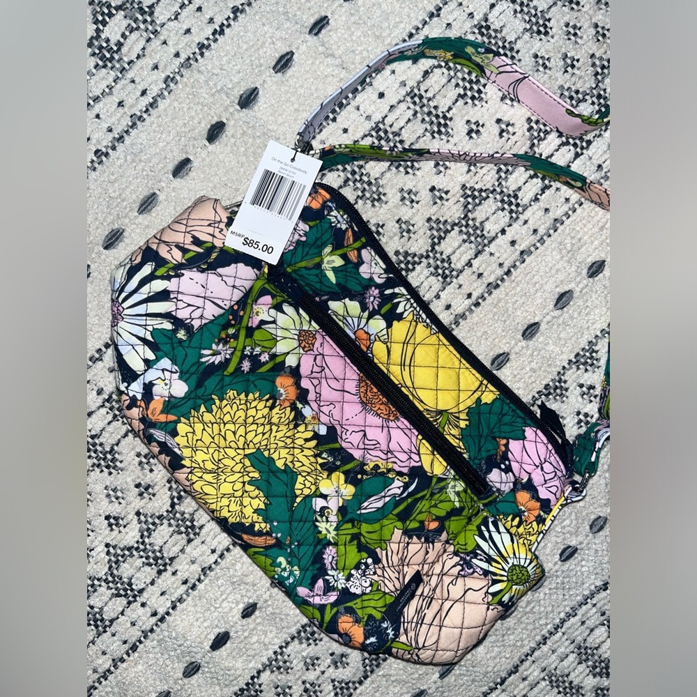 Vera Bradley Women's Cotton on The Go Crossbody Purse